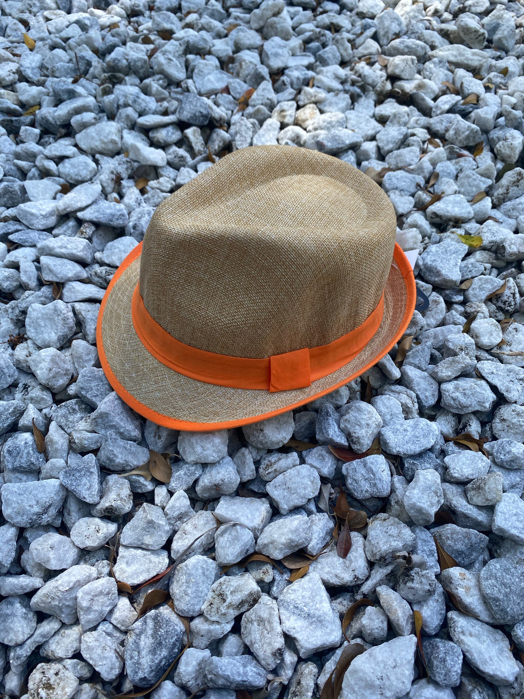 Orange Summer Fedora Hat